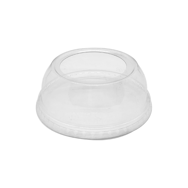 Choice 16 oz. Clear Round Dome Frozen Yogurt Lid with No Hole - 1000/Case