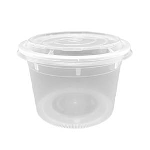 CCF 48OZ(D175MM) Premium PP Injection Plastic Soup Bowl with Lid - 120 Sets/Cases (Microwavable)