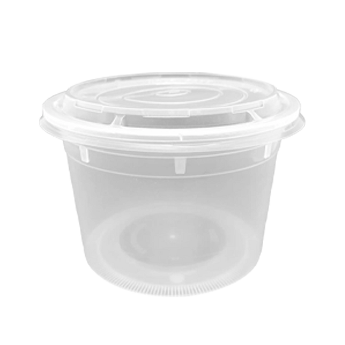 CCF 48OZ(D175MM) Premium PP Injection Plastic Soup Bowl with Lid - 120 Sets/Cases (Microwavable)