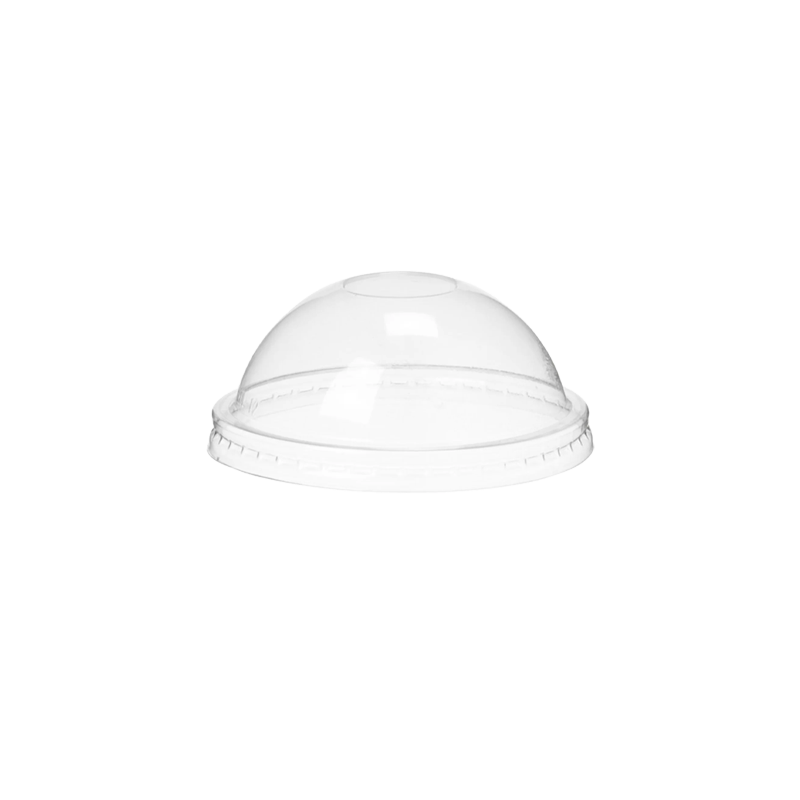 CCF 4OZ(D75MM) PET Plastic Dome Lid With No Hole For Ice Cream
