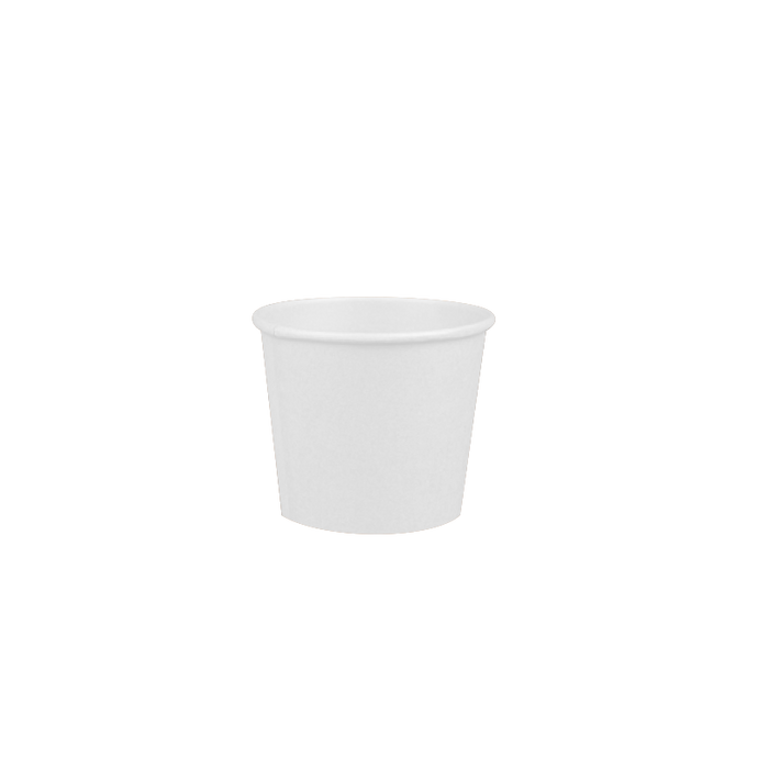 CCF 4OZ(D61MM) Single Wall Paper Coffee Cup - White 2000 Pieces/Case