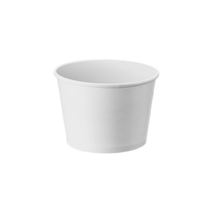 CCF 5OZ(D87MM) Ice Cream Paper Cup - White 1000 Pieces/Case