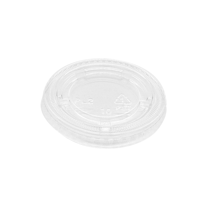 CCF 1.5-2OZ(D62MM) PET Plastic Flat Lid - 2500 Pieces/Case