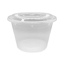 Load image into Gallery viewer, CCF 64OZ(D175MM) Premium PP Injection Plastic Soup Bowl with Lid - 120 Sets/Cases (Microwavable)