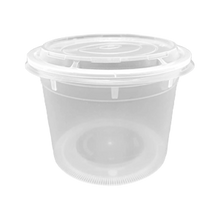 Load image into Gallery viewer, CCF 64OZ(D175MM) Premium PP Injection Plastic Soup Bowl with Lid - 120 Sets/Cases (Microwavable)