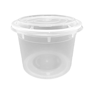 CCF 64OZ(D175MM) Premium PP Injection Plastic Soup Bowl with Lid - 120 Sets/Cases (Microwavable)