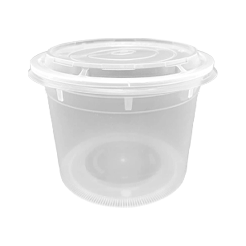 CCF 64OZ(D175MM) Premium PP Injection Plastic Soup Bowl with Lid - 120 Sets/Cases (Microwavable)