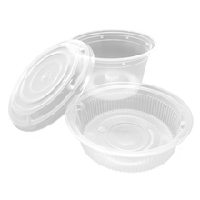 Load image into Gallery viewer, CCF 64OZ(D175MM) Premium PP Injection Plastic Soup Bowl with Insert &amp; Lid - 50 Sets/Cases (Microwavable)