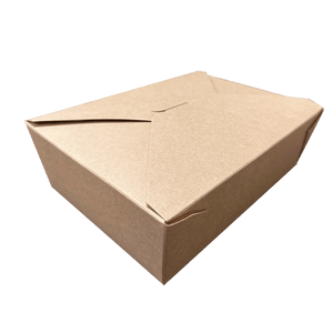 CCF 110OZ Paper Fold Meal Box - Kraft 160 Pieces/Case
