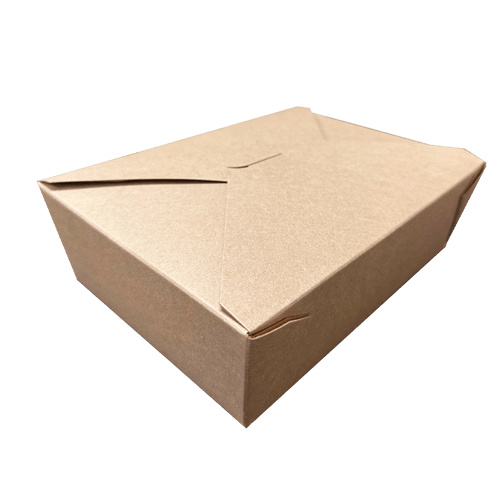 CCF 110OZ Paper Fold Meal Box - Kraft 160 Pieces/Case