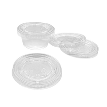 Load image into Gallery viewer, CCF 1.5-2OZ(D62MM) PET Plastic Flat Lid - 2500 Pieces/Case