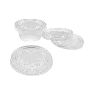 CCF 1.5-2OZ(D62MM) PET Plastic Flat Lid - 2500 Pieces/Case