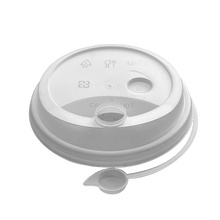 Load image into Gallery viewer, CCF 16-32OZ(D90MM) Premium PP Lid/Attached Stopper For PP Injection Cup - Clear 1000 Pieces/Case