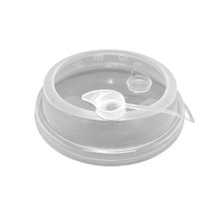 CCF 16-32OZ(D90MM) Premium PP Lid/Attached Stopper For PP Injection Cup - Clear 1000 Pieces/Case