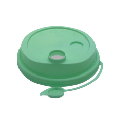 Load image into Gallery viewer, CCF 16-32OZ(D90MM) Premium PP Lid/Attached Stopper For PP Injection Cup - Green 1000 Pieces/Case