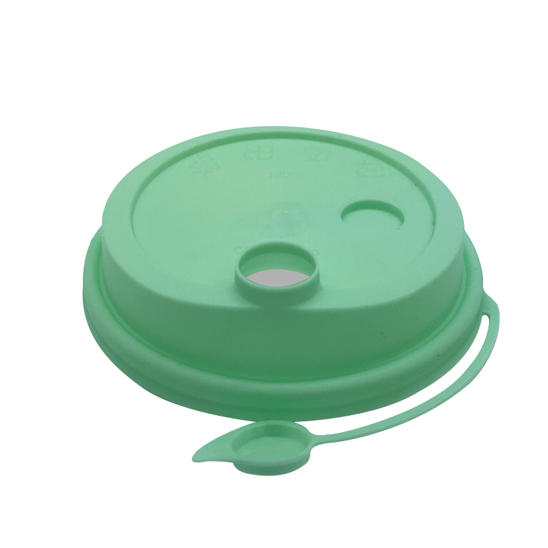 CCF 16-32OZ(D90MM) Premium PP Lid/Attached Stopper For PP Injection Cup - Green 1000 Pieces/Case