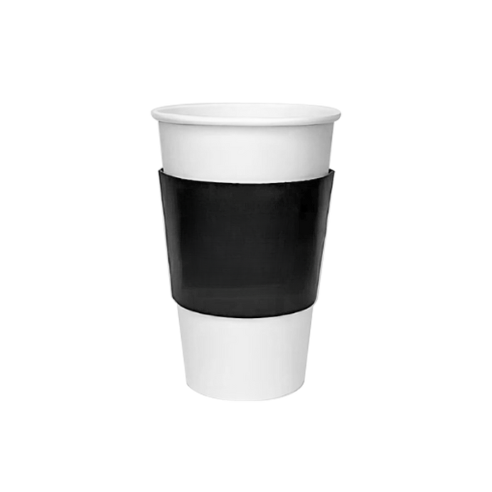 CCF Eco Friendly Disposable Corrugated Black Sleeve For Drink Cup - 1000 Pieces/Case