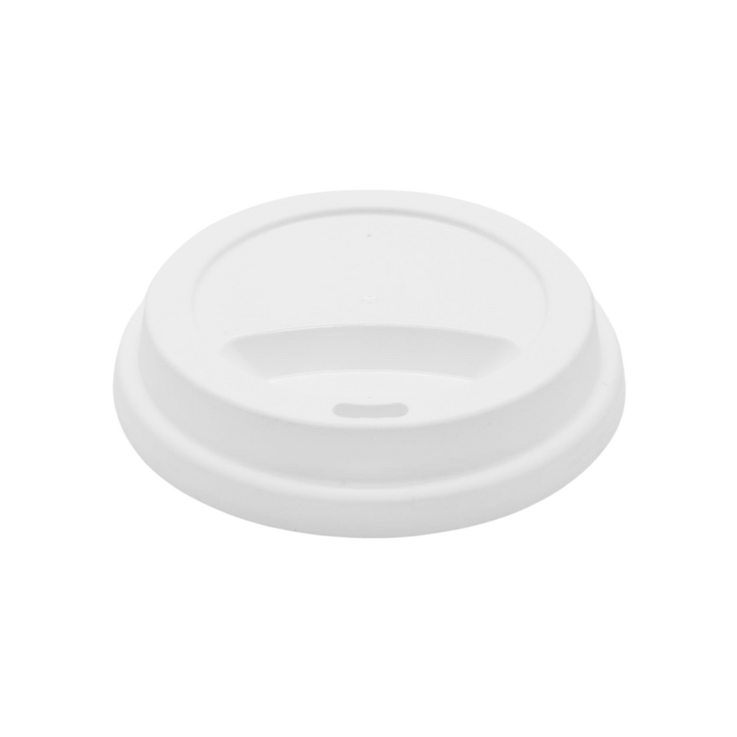 CCF 10-24OZ(D90MM) PP Plastic Sipper Lid For Paper Coffee Cup - White 1000 Pieces/Case