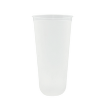 Load image into Gallery viewer, CCF 22/24OZ(D90MM) Premium PP Injection Plastic &quot;U&quot; Style Cup - Frosted 500 Pieces/Case