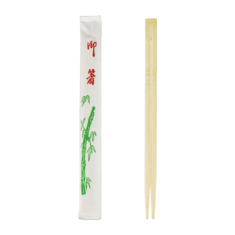 CCF 9" Paper Wrapped Bamboo Chopsticks - 1400 Pairs/Case