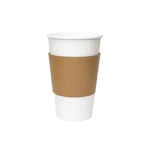 CCF Eco Friendly Disposable Corrugated  Kraft Sleeve For Drink Cup - 1000 Pieces/Case