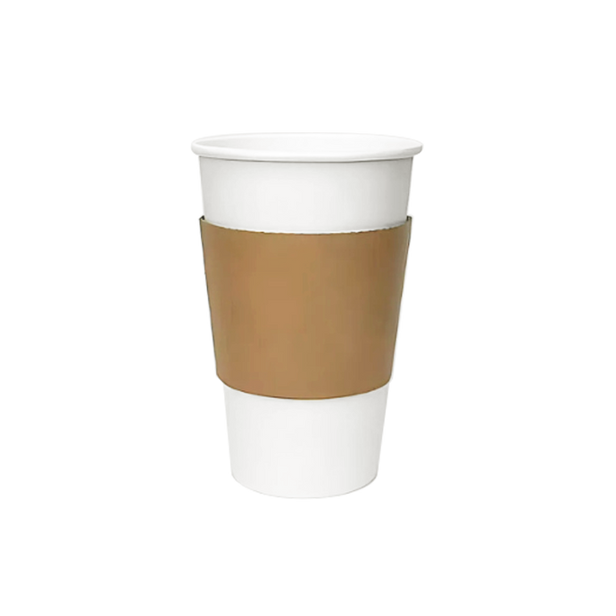 CCF Eco Friendly Disposable Corrugated  Kraft Sleeve For Drink Cup - 1000 Pieces/Case