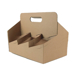 CCF Heavy Duty 6-Pack Corrugate Cardboard Bottle/Drink Carrier - 100 pieces / cases