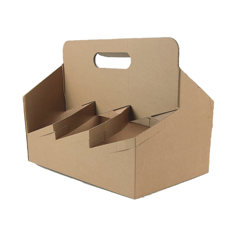 CCF Heavy Duty 6-Pack Corrugate Cardboard Bottle/Drink Carrier - 100 pieces / cases