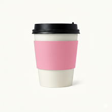 Load image into Gallery viewer, CCF Eco Friendly Disposable Corrugated Pink Sleeve For Drink Cup - 1000 Pieces/Case