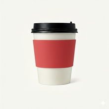 Load image into Gallery viewer, CCF Eco Friendly Disposable Corrugated Red Sleeve For Drink Cup - 1000 Pieces/Case