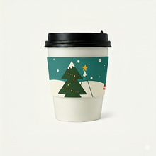 Load image into Gallery viewer, 【Limited Sale】CCF Holiday Design Eco Friendly Disposable Corrugated Drink Cup Sleeves - 1000 Pieces/Case