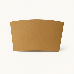 CCF Eco Friendly Disposable Corrugated  Kraft Sleeve For Drink Cup - 1000 Pieces/Case