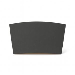 CCF Eco Friendly Disposable Corrugated Black Sleeve For Drink Cup - 1000 Pieces/Case