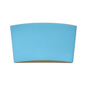 CCF Eco Friendly Disposable Corrugated Blue Sleeve For Drink Cup - 1000 Pieces/Case