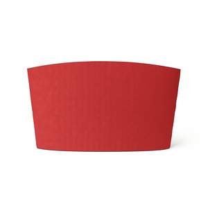 CCF Eco Friendly Disposable Corrugated Red Sleeve For Drink Cup - 1000 Pieces/Case