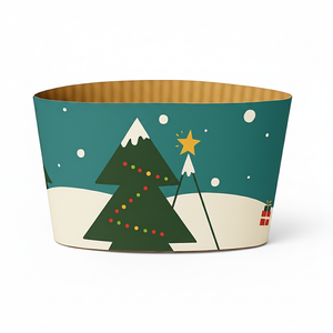 【Limited Sale】CCF Holiday Design Eco Friendly Disposable Corrugated Drink Cup Sleeves - 1000 Pieces/Case
