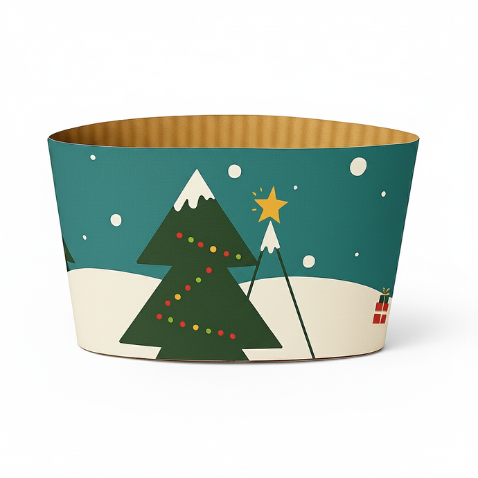 【Limited Sale】CCF Holiday Design Eco Friendly Disposable Corrugated Drink Cup Sleeves - 1000 Pieces/Case