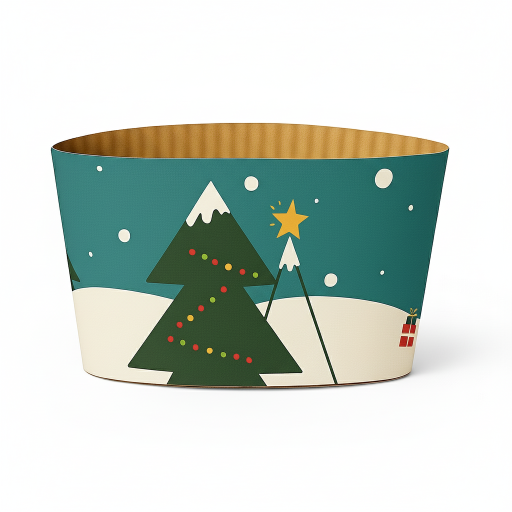 【Limited Sale】CCF Holiday Design Eco Friendly Disposable Corrugated Drink Cup Sleeves - 1000 Pieces/Case