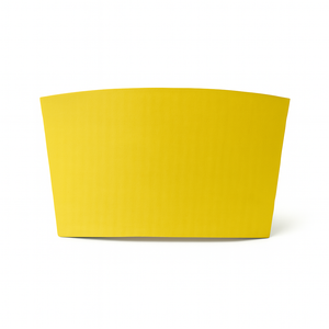 CCF Eco Friendly Disposable Corrugated Yellow Sleeve For Drink Cup - 1000 Pieces/Case