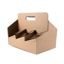 Load image into Gallery viewer, CCF Heavy Duty 6-Pack Corrugate Cardboard Bottle/Drink Carrier - 100 pieces / cases