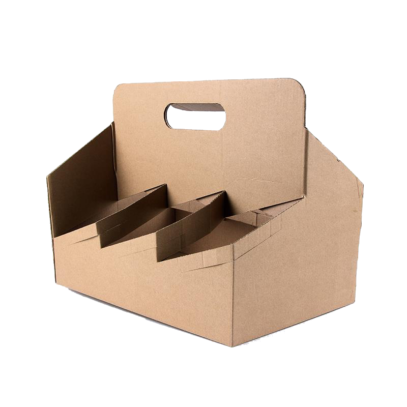 CCF Heavy Duty 6-Pack Corrugate Cardboard Bottle/Drink Carrier - 100 pieces / cases