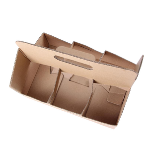 CCF Heavy Duty 6-Pack Corrugate Cardboard Bottle/Drink Carrier - 100 pieces / cases