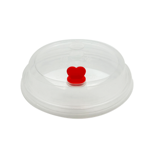 CCF 16-32OZ(D90MM) Premium PP Lid/Heart Stopper For PP Injection Cup - Frost 1000 Pieces/Case