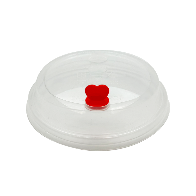 CCF 16-32OZ(D90MM) Premium PP Lid/Heart Stopper For PP Injection Cup - Frost 1000 Pieces/Case