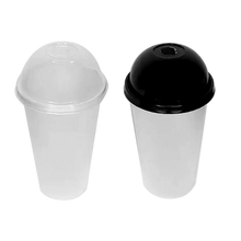 Load image into Gallery viewer, 16-32OZ(D90MM) Premium PP Injection Plastic Dome Lid For PP Injection Cup - Clear 1000 Pieces/Case