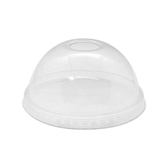 CCF 12-24OZ(D95MM) PET Plastic Dome Lid For PP Cold Cup - 2000 Pieces/Case