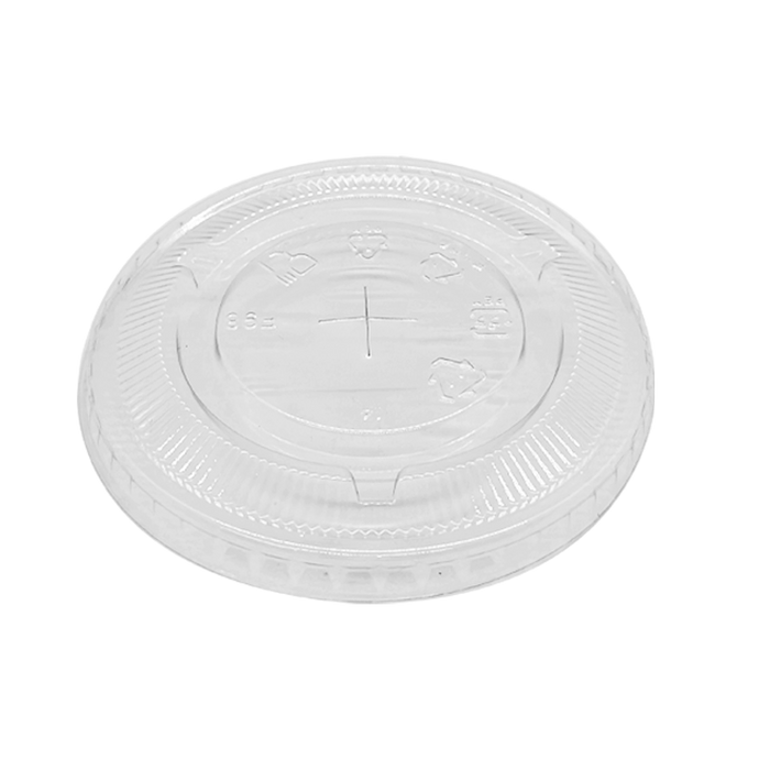 CCF 12-24OZ(D98MM) PET Flat Lid For PET Plastic Cup - 1000 Pieces/Case
