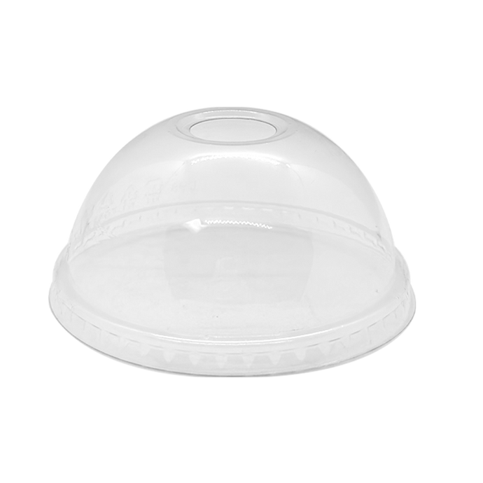 CCF 12-24OZ(D98MM) PET Plastic Dome Lid For PET Plastic Cup - 1000 Pieces/Case