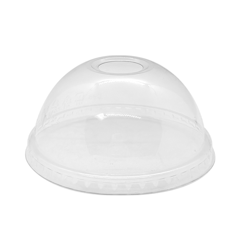 CCF 12-24OZ(D98MM) PET Plastic Dome Lid For PET Plastic Cup - 1000 Pieces/Case