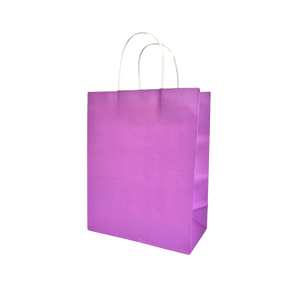 CCF ECO-friendly medium weight 100GSM paper shopping bag #7 (purple color) - 350 pieces/case
